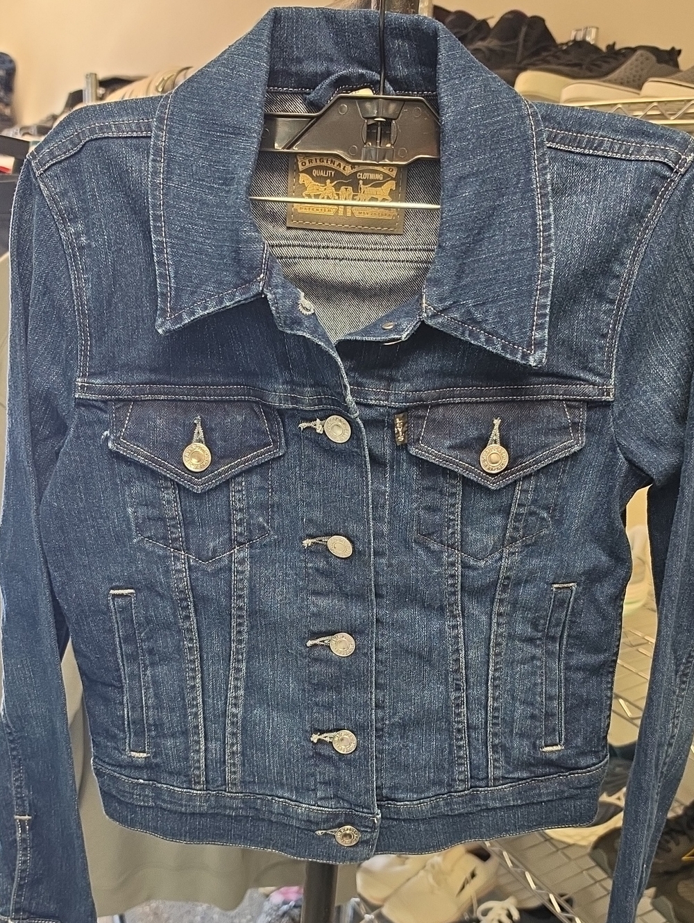 Levi's Dark Blue Denim Jacket - Classic Trucker Style